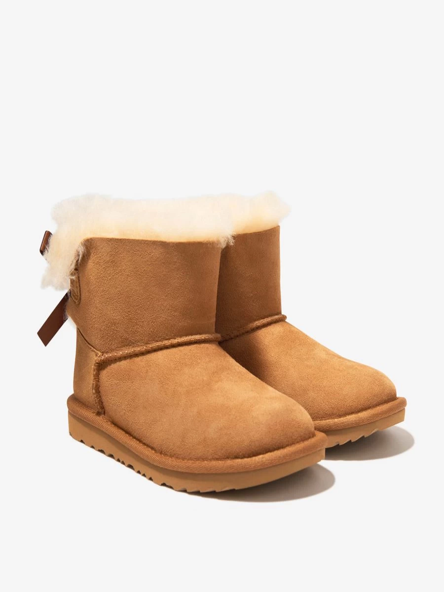 UGG Girls' Suede Mini Bailey Bow Boots | Kids' Winter Snow Boots | Childsplay Clothing