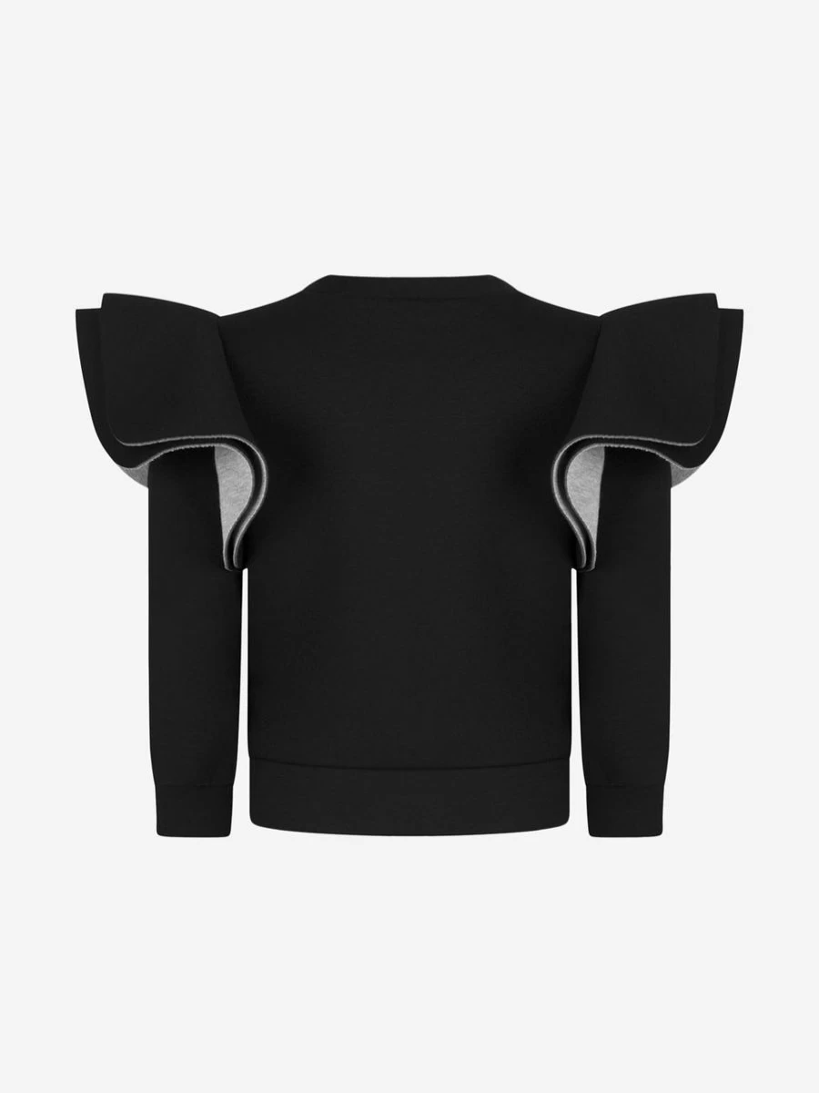 Elie Saab Girls Sparkling Sequins Sweater for Kids Luxury Knitwear